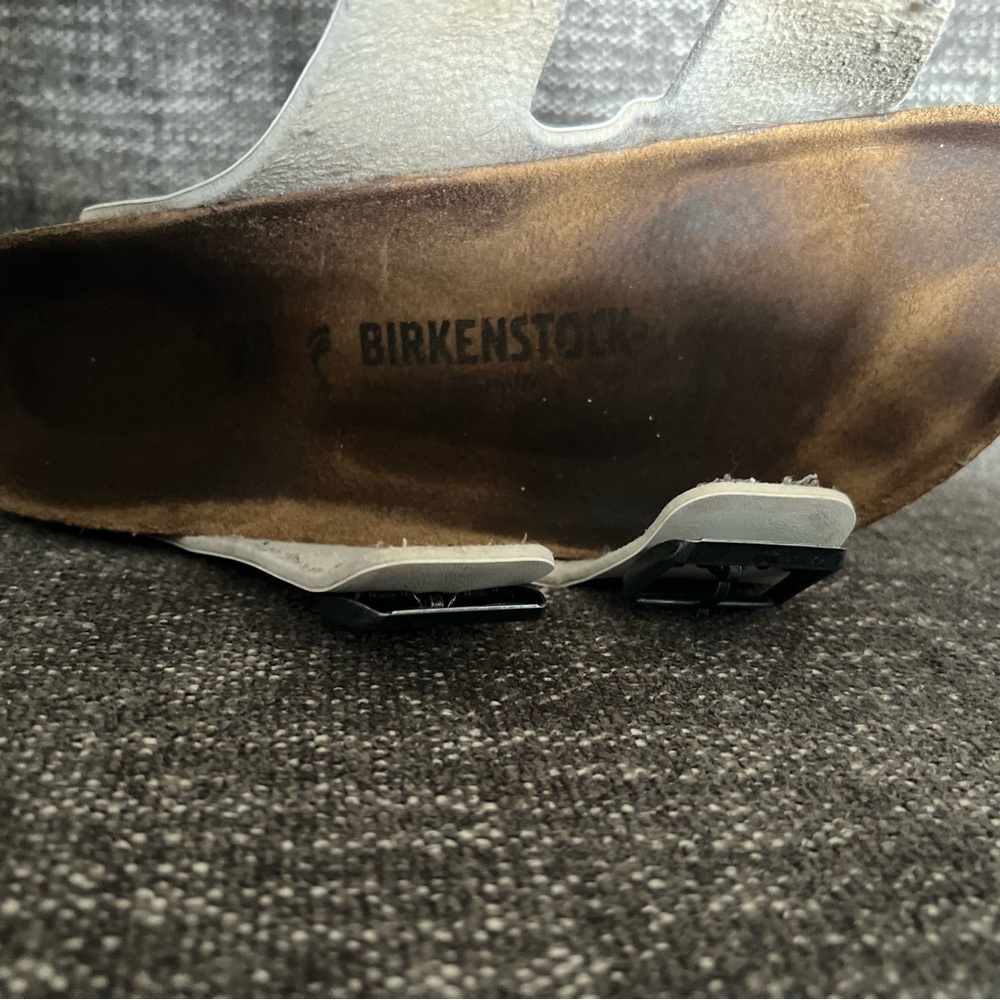 Birkenstock White Double-Strap Sandals - Picture 8 of 8